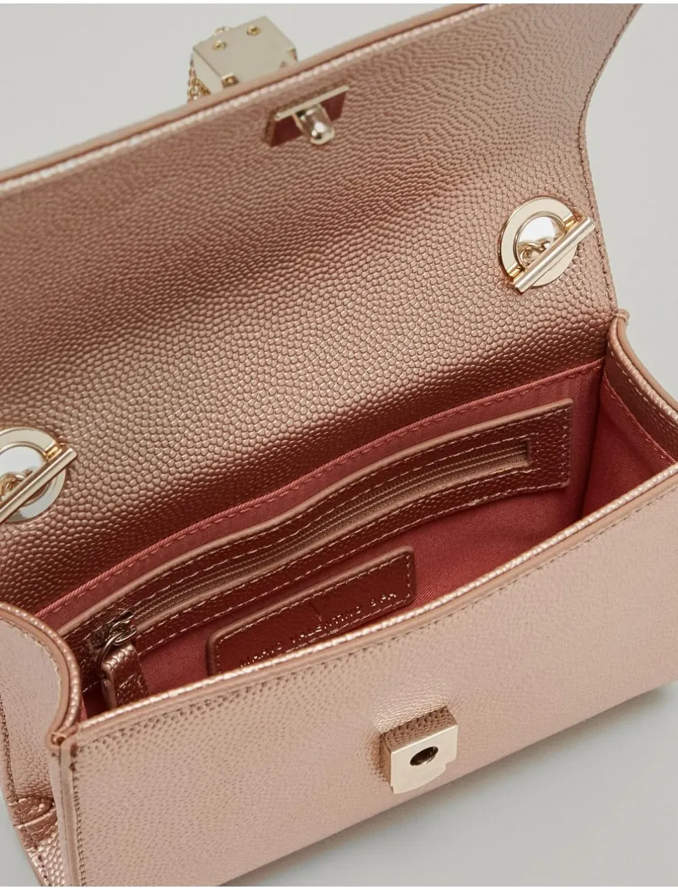Bolso Valentino Bags Divina Vbs1r403g Oro Rosado